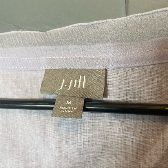 J. Jill Lavender Sleeveless Tank Top pleated front size medium - Picture 5 of 9